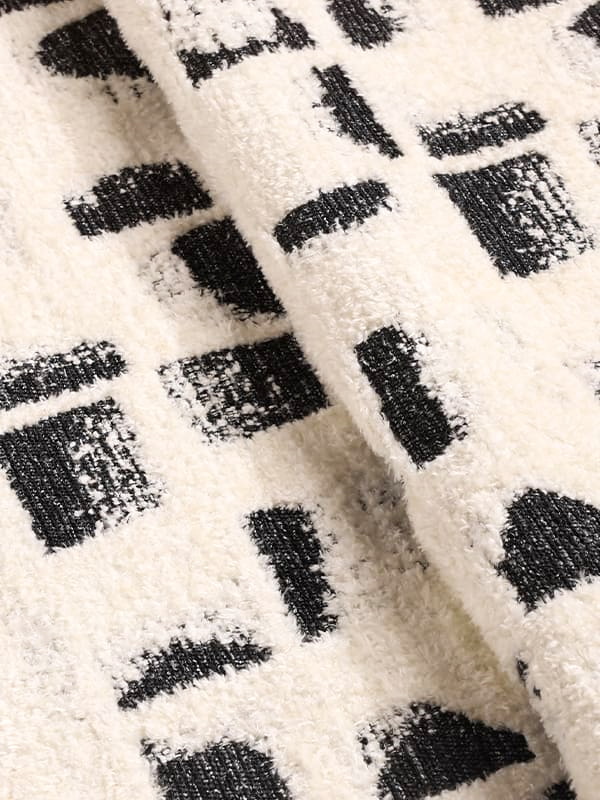 ผ้า Jacquard เรขาคณิตศิลปะมิลาน
